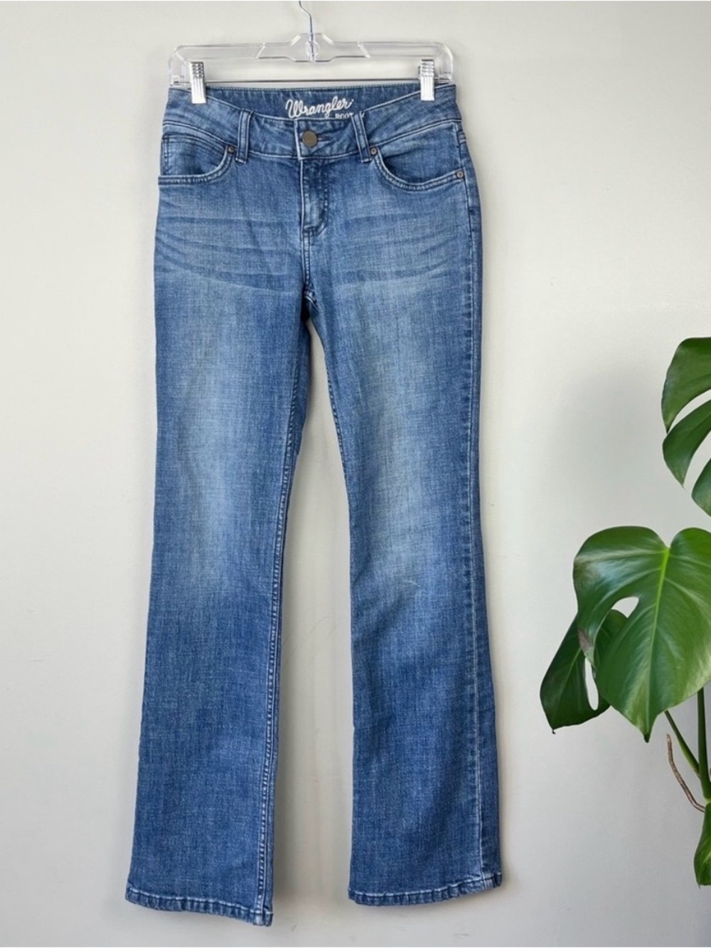 Wrangler Light Wash Boot Cut Jeans Juniors Size 3